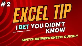 Switch between sheets quickly in excel | Excel Tips & Tricks | Excel Shorts