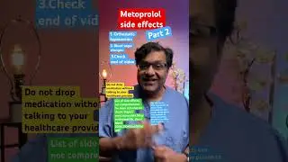 Metoprolol side effects you need to know!(part 2) #bloodpressure #htn #sideeffects #doctor