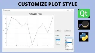 Qt Network Plot - Part 3 | Learn to use QComboBox to change Plotting Style of QCustomPlot Widget