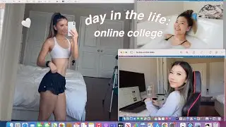 a day in the life of an online college student 🤍