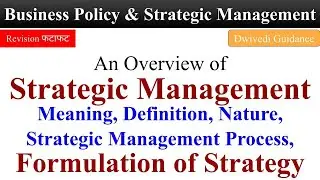 Business Policy and Strategic Management, Formulation of Strategy, Strategy Formulation, Nature