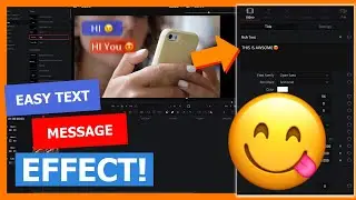 How to get emojis in DaVinci Resolve 18 and make an easy text message effect