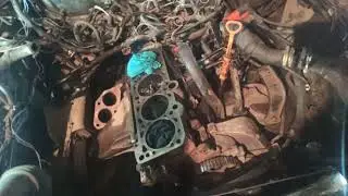 Замена поршней Audi 100c4  2.0 AAD 2 часть