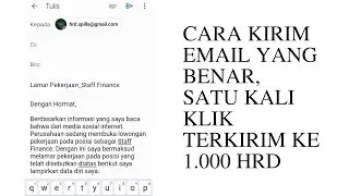 Cara melamar Kerja Lewat Email via Hp (Sekali klik ke 1.000 HRD)