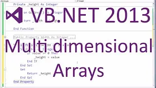 VB.NET 2013: Multidimensional Arrays - Creating, using and a text based game