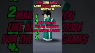 BLIND RANK THESE ROBLOX GAMES PART 3 😱#roblox #shorts #robloxmemes #robloxedit #viral #robloxtrend