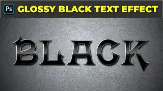 Stunning Glossy Black Text Effect - Photoshop Tutorial