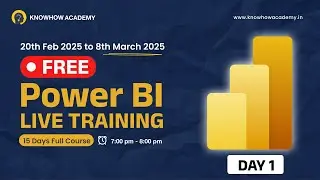 Day 1 | FREE 15-Day Power BI Live Training | Learn from Scratch to Advanced! [Full Course]