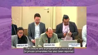 #HRC55: statement by Guillermo Medrano to the UN Group of Human Rights Experts on Nicaragua