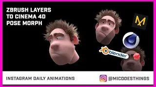ZBRUSH Layers to CINEMA 4D Pose Morph