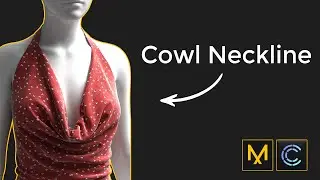 How to make Cowl Neck Dress in Marvelous Designer