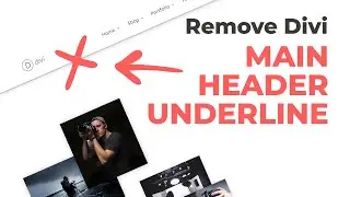 How to remove the Divi main header underline | Divi Theme Tutorial