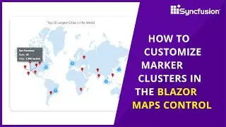 How to Customize Marker Clusters in the Blazor Maps Control