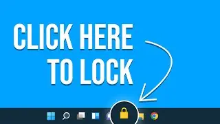 How To Create a Lock Button Shortcut on Windows 11 Taskbar