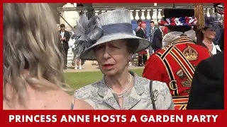 Princess Anne STUNS with Elegant Look at Buckingham Palace Garden Party | HELLO!