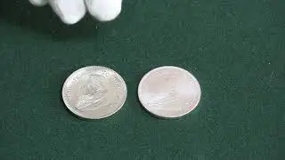 Testing fake 1oz Silver  Krugerrand  vs. real one