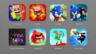 Tom Time Rush, Tom Hero Dash,Sonic Boom,Sonic Forces,Zoo Critter Monster,Bowmasters,Angry Birds 2