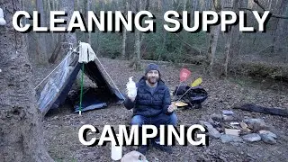 Camping Using Cleaning Supplies