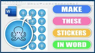 How to make stickers in word | Microsoft Word Tutorials