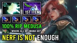 Nerf Is Not Enough 1 Shot Rain Mana Burn Arrow 100% Hard Counter Medusa Offlane Windranger Dota 2