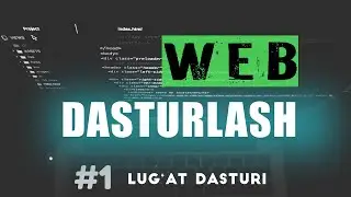 #1 WEB DASTUR. WEB SAYT YOZAMIZ