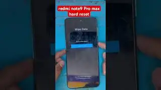 redmi note9 Pro max hard reset ✅#hardreset #redmihardreset #note9promax