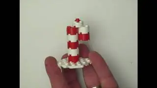 LEGO Ornament Candy Cane Build