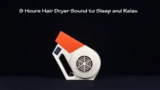 Hair Dryer Sound 55 (Static) | ASMR | 9 Hours White Noise to Sleep and Relax