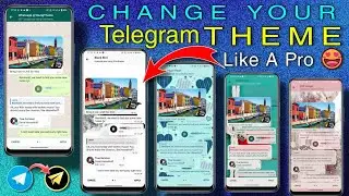 Change Your Telegram Theme Like Pro 😍 | Telegram Pro Tips | How To Make Telegram Theme