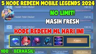 NO LIMIT! 5 KODE REDEEM ML HARI INI KODE REDEEM MOBILE LEGENDS KODE REDEEM ML TERBARU AGUSTUS 2024