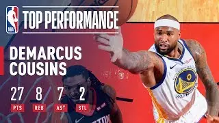 DeMarcus Cousins Goes For a Season-High 27 Points In Houston | March 13, 2019