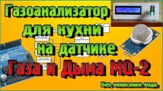 Газоанализатор для кухни на датчике газа и дыма MQ-2