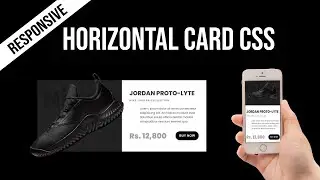 Responsive Horizontal Card Using HTML & CSS