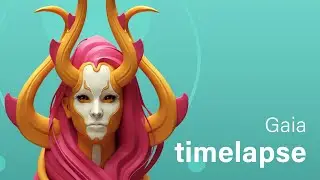 Creating a Deity Sculpture - ZBrush and Cinema4D Timelapse by Pro Artist