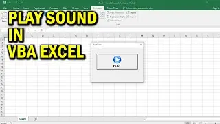 How to Play Sound in VBA Excel | WAV Extensions