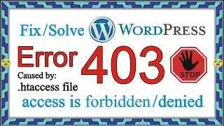 How to fix 403 Forbidden Error in WordPress? I How to Fix The 403 Forbidden Error [Step by Step]?