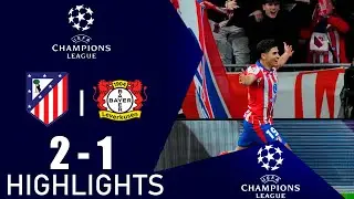 Atlético Madrid vs Bayer Leverkusen 2-1 Highlights Goals | UEFA Champions League 2024-2025