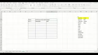 Excel Dropdown in cells