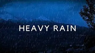 Heavy Rain on Lake to Sleep FAST -  24 Hours Rain & Lake Sounds to Stop Insomnia