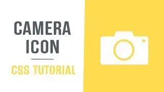 Single Element Camera Pure CSS | Single Element Pure CSS Icons | CSS Tutorials