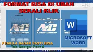 Cara Menggunakan Fitur Design di Microsoft Word (Cepat Paham Ms Word) || - Tab Design - Part 4
