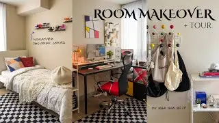 Room Makeover + Tour ★ *condo-friendly* diy ikea desk set-up, miniature chairs collection