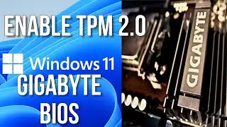 How to enable TPM 2.0 in GIGABYTE   bios | Enable  tpm  in gigabyte motherboard