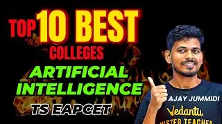 Top 10 Best Colleges for Artificial Intelligence with Cut off Marks | TS EAPCET 2024 🤯