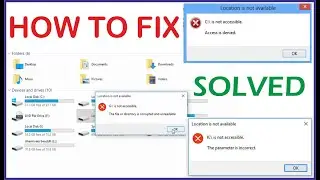 Fix Drive is not Accessible || The File or Directory is Corrupted and Unreadable