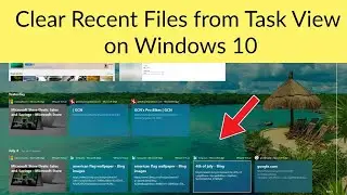 How to Clear Recent Files from Task View on Windows 10?