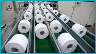 How Toilet Paper Is Made in Factory - Toilet Tissue Paper Making Machine