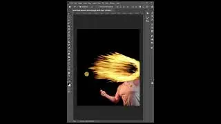 How To Add Fire Effect in #Photoshop #Shorts