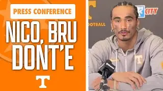 Nico Iamaleava, Bru McCoy and Dont’e Thornton talk after Tennessee 69-3 win I Tennessee Football