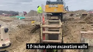 Trench Safety - Trench Box Placement